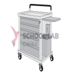 Trolley,emergency,w/drawers
